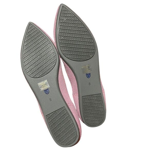 Rothys Flats Womens 8 Pink The Point Slip On Shoes Rosebud Washable Knit Spring - Picture 7 of 10